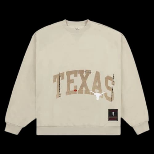 Cactus Jack by Travis Scott x Mitchell & Ness University Of Texas Crewneck 'Tan'