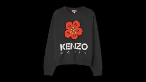 KENZO Womens Boke Flower Sweater Black