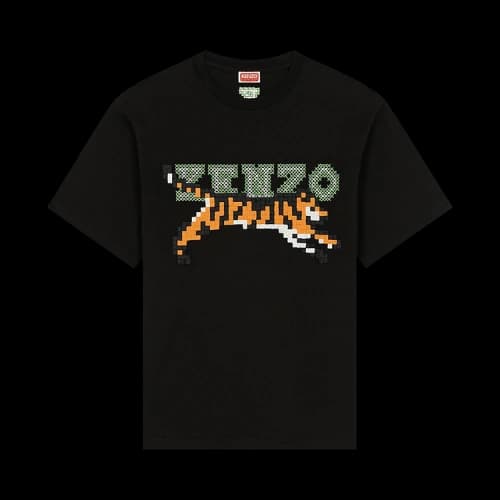 Kenzo Pixel Tiger Classic T-Shirt 'Black'