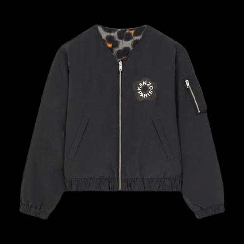 Kenzo Hana Leo Reversible Pad Bomber 'Black'