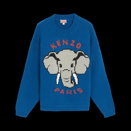 Kenzo Pixel Elephant Jumper 'Cyan'