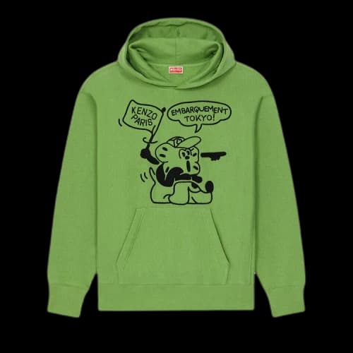 Kenzo Boke Boy Travels Oversize Hoodie 'Green'