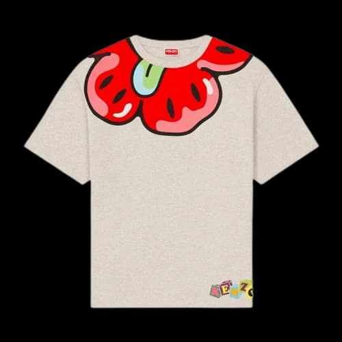 Kenzo Boke Graphic Print Oversized T-Shirt 'White'