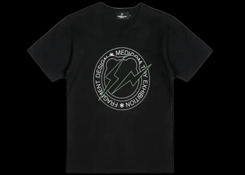 Medicom x Fragment Design Men Circle Logo Bearbrick Tee Black
