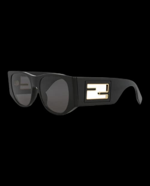 Fendi Round Sunglasses Black Black Smoke (FE40109I-54-01A)
