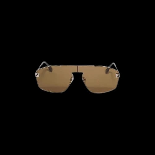 Fendi Shield Sunglasses 'Gold/Brown'
