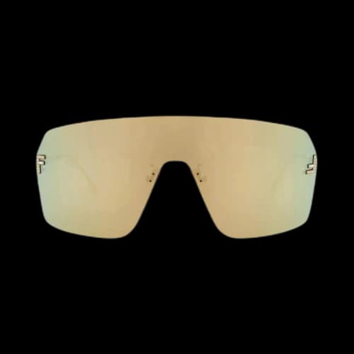 Fendi Shield Sunglasses 'Gold'