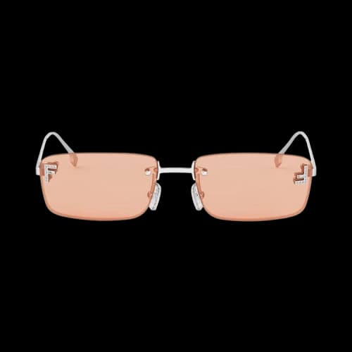 Fendi Rectangle Sunglasses 'Red'