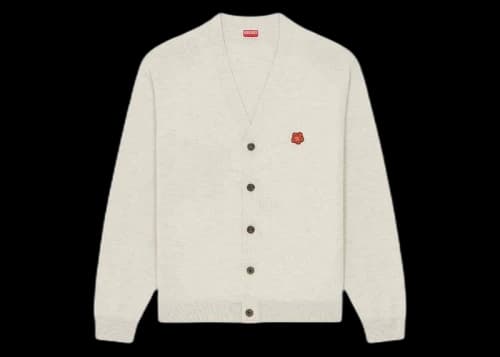KENZO Boke Flower Embroidered Cardigan Black