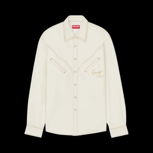 Kenzo Creations Western Shirt 'Stone Bleached White'