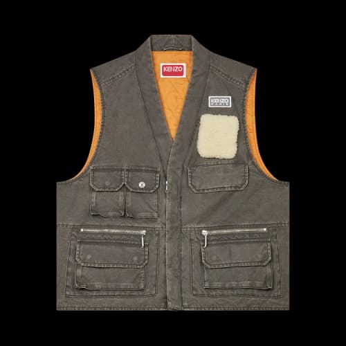 Kenzo Multipocket Gilet 'Taupe'