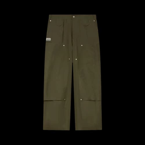 Kenzo Weave Double Knee Pant 'Green'