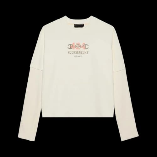 424 Cropped Double Sleeve With Thermal 'White'