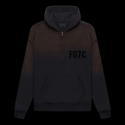 Fear of God L/S Half Zip Hoodie 'Vintage Black'