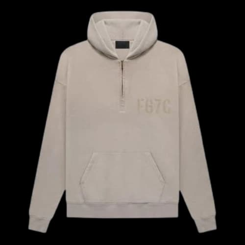 Fear of God L/S Half Zip Hoodie 'Vintage Paris Sky'
