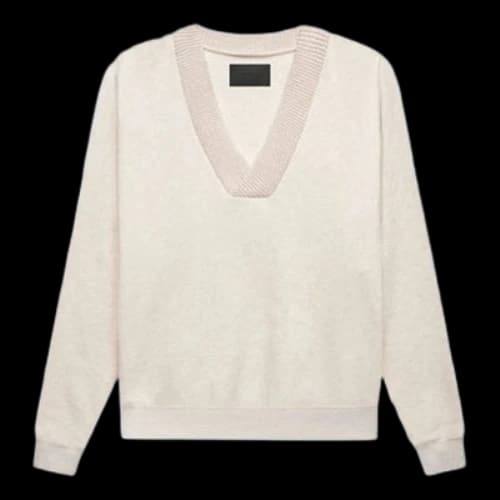 Fear of God V Neck Sweatshirt 'Beige'