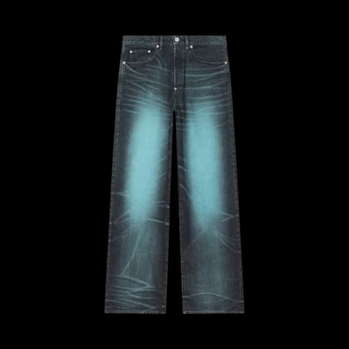 Kenzo Turn Up Wide Fit Jeans 'Blue'