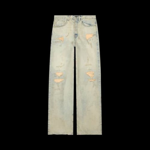 Kenzo Turn Up Wide Fit Jeans 'White'