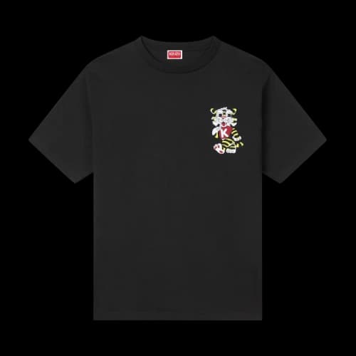 Kenzo Gots Wild Tiger Embroidered Oversize T-Shirt 'Black'