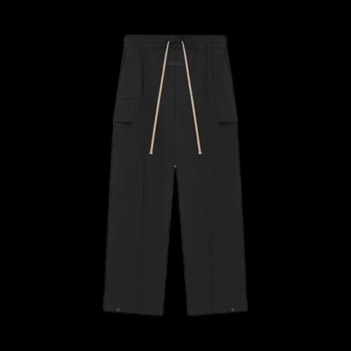 Fear of God Logo Patch Drawstring Cargo Pants 'Black'