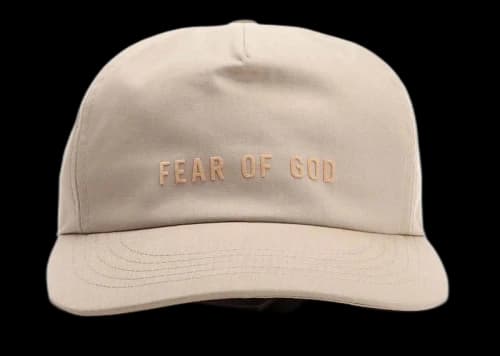 Fear of God Logo Detailed Baseball Cap Beige
