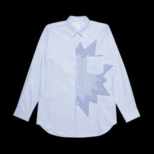 Comme des Garçons SHIRT Mix Striped Shirt 'Blue'