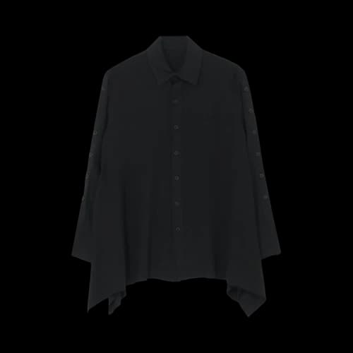 Yohji Yamamoto Opened Sleeve Blouse 'Black'