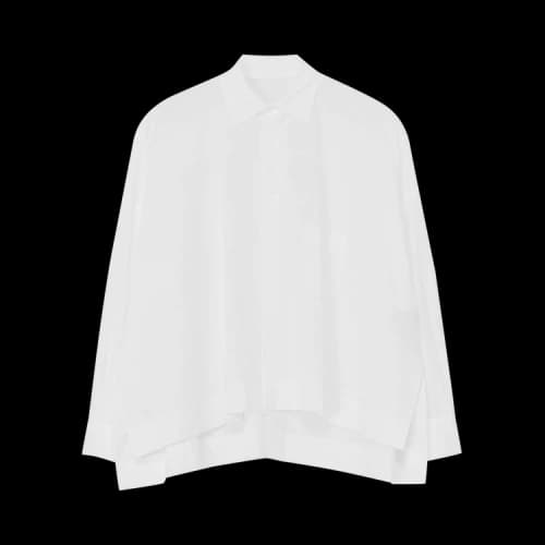 Yohji Yamamoto Wide Fit Button Up Shirt 'White'