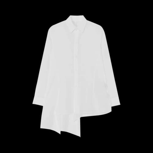 Yohji Yamamoto Paneled Long Shirt 'White'