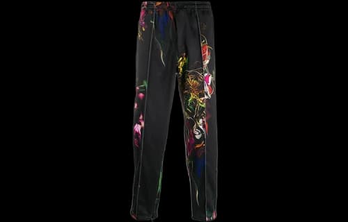 adidas Y-3 Toketa Aop Cropped Track Pants 'Black'