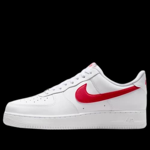 Nike Air Force 1 '07 'White University Red'