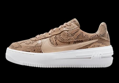Nike Air Force 1 PLT.AF.ORM Brown Snakeskin Print (Women's)