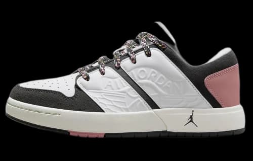 Jordan Nu Retro 1 Low White Red Stardust Saturn Gold Anthracite (GS)