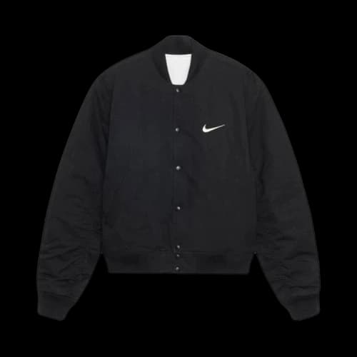 Stussy x Nike Reversible Varsity Jacket (Asia Sizing) Black/Sail