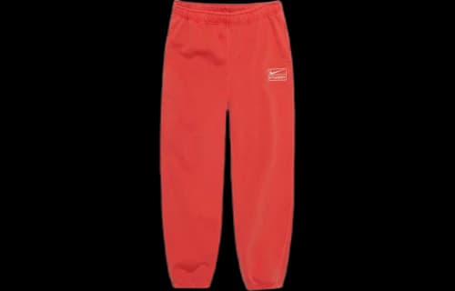 Nike x Stussy Pigment Dyed Sweatpants 'Habanero Red'