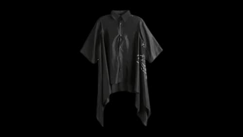 Yohji Yamamoto Women's Flounce Short Black