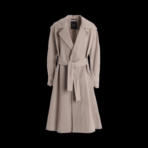 Yohji Yamamoto Wrap Trench Coat 'Beige'