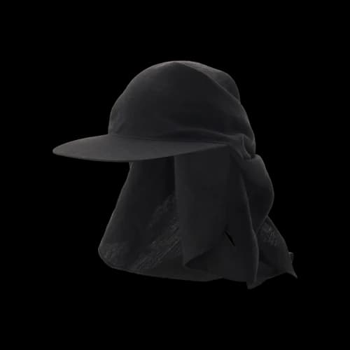 Yohji Yamamoto High D Linen Bandana Cap 'Black'