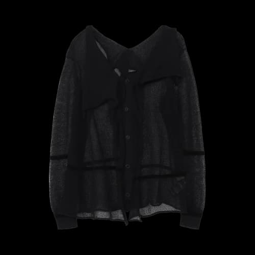 Yohji Yamamoto Draped Cardigan 'Black'