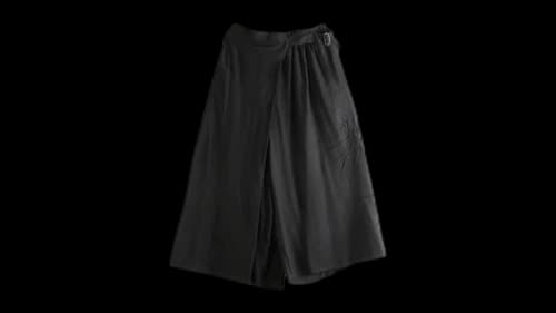 Yohji Yamamoto Women's R Wrap Skirt Black