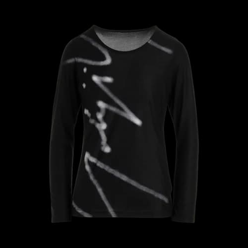Yohji Yamamoto YY Pattern Long-Sleeve T-Shirt 'Black'