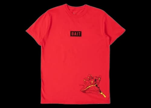BAIT x The Flash Bait Logo Flash Tee Red