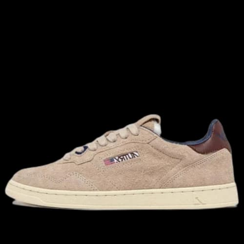 AUTRY New Flat Low Suede 'Ecru and Fudgesickle' (Women's)