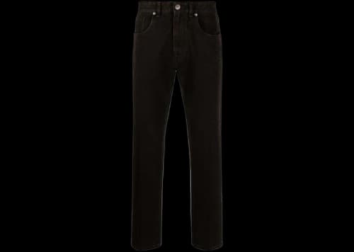 Fendi Mid Rise Straight Cut Jeans Brown