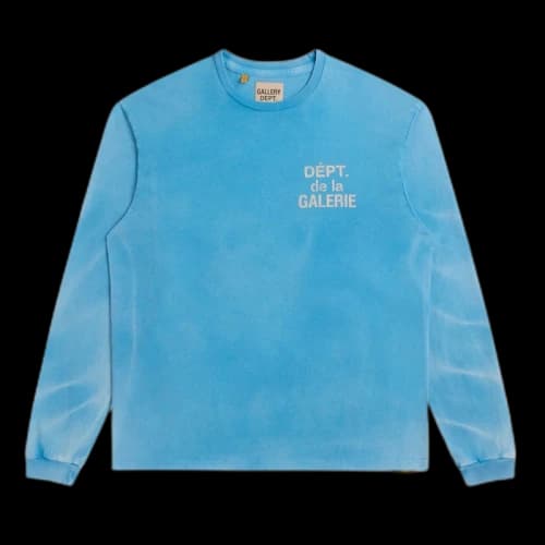 Gallery Dept. French Longsleeve T-shirt Cyan