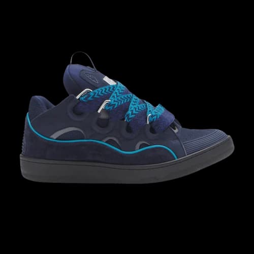 Lanvin Curb Sneakers 'Navy Blue Grey'