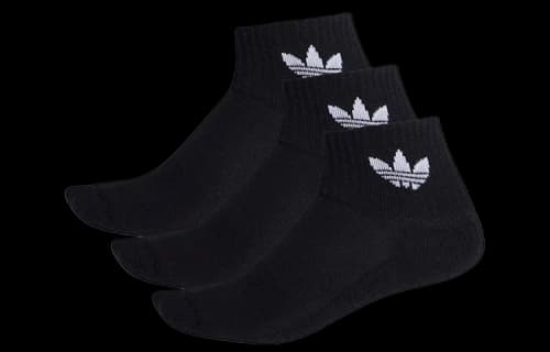 adidas Mid-Cut Crew Socks 3 Pairs - Black