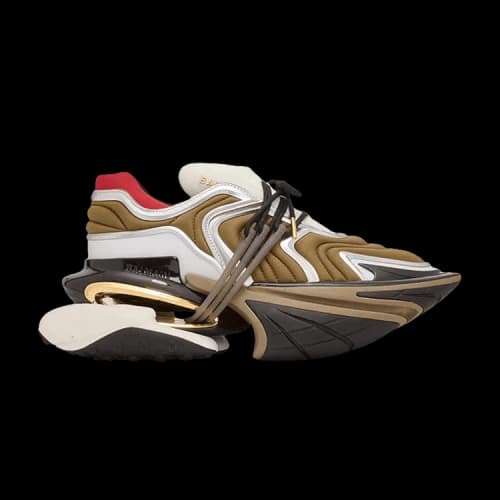 Balmain Unicorn Wave Low-Top Khaki