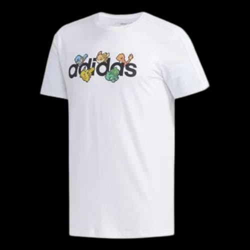 adidas neo x POKEMON Crossover Small Cotton Short Sleeve White