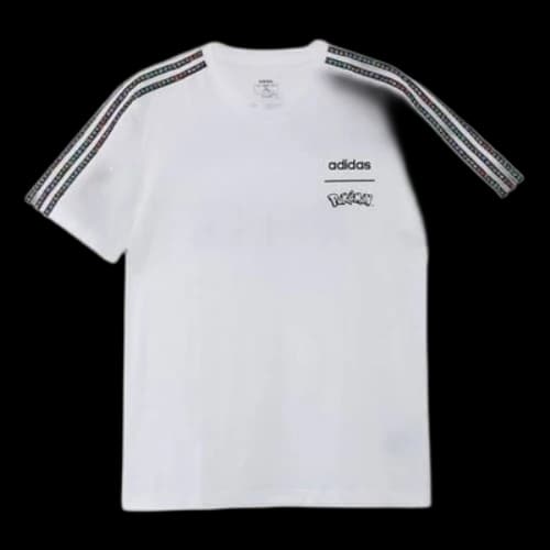 adidas neo x POKEMON Crossover Alphabet Printing Sports Round Neck Short Sleeve White